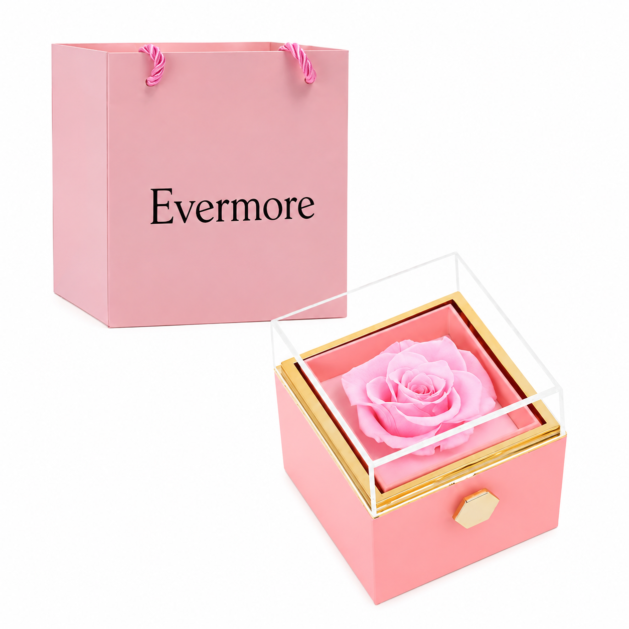 Eternal Rose Gift Box (Custom Pendant)